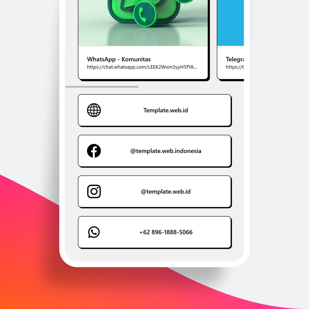 LinkPage - Blogger Template © 2022 | by. Twi | Template Web Indonesia ( Link Page, Bio, Profile, Blogger, Template )