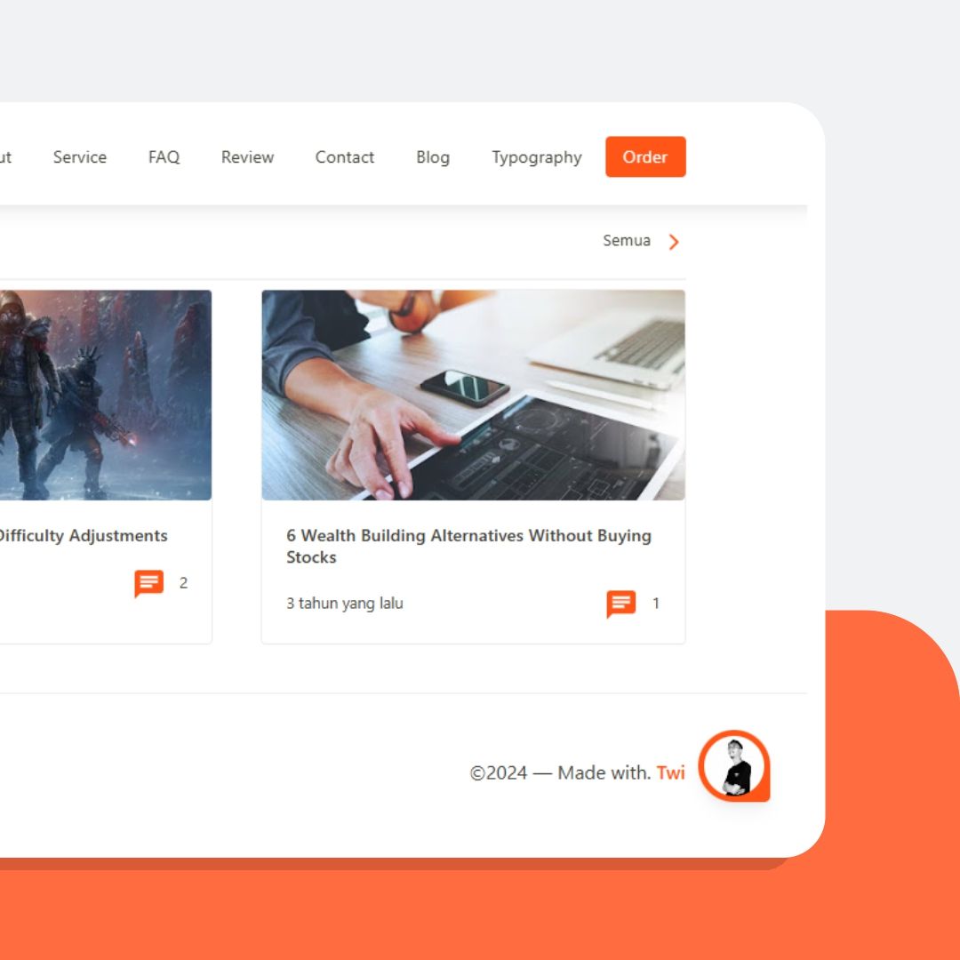 Landing Page - Blogger Template © 2022 | by. Twi | Template Web Indonesia ( Landing Page, Blogger, Template )