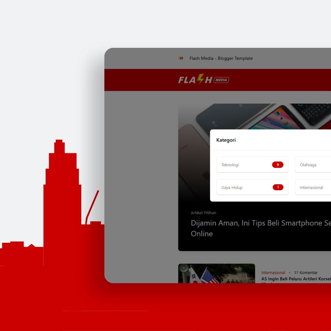 Flash Media - Blogger Template © 2022 | by. Twi | Template Web Indonesia ( Flash Media, Blogger, Template )
