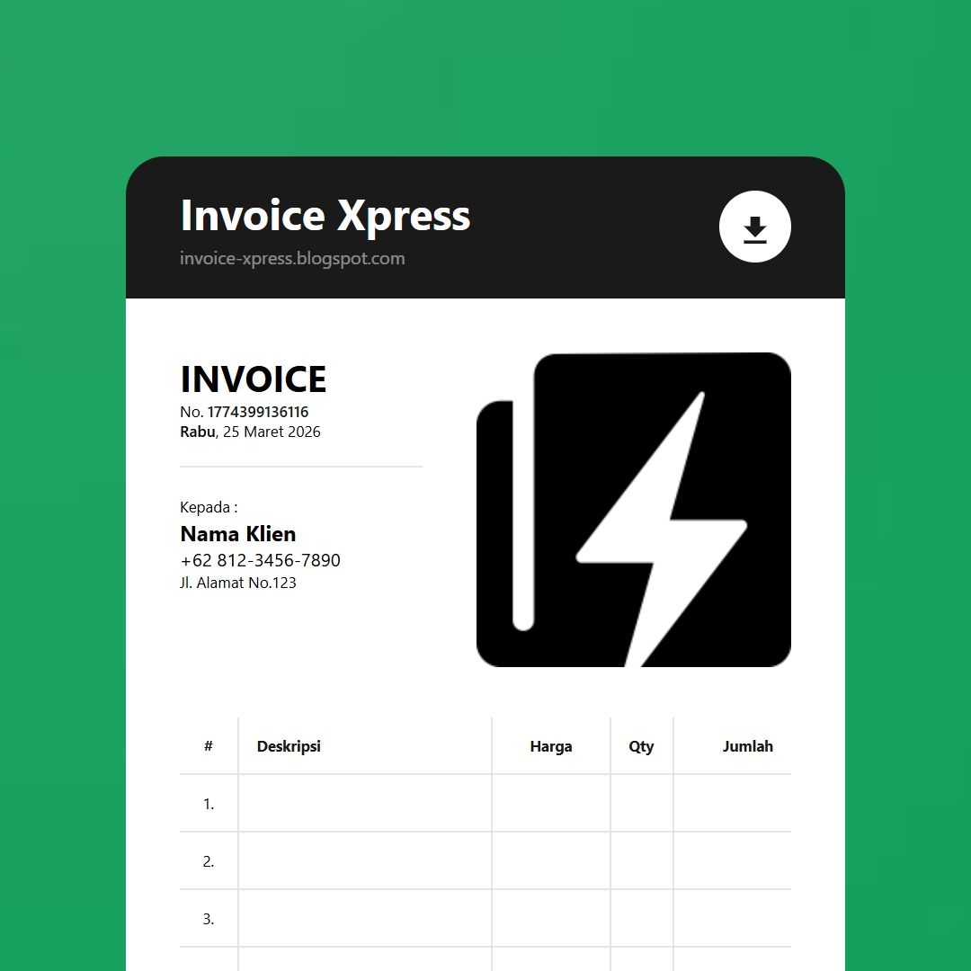 InvoiceXpress - Blogger Template © 2024 | by. Twi | Template Web Indonesia ( Invoice, Blogger, Template )